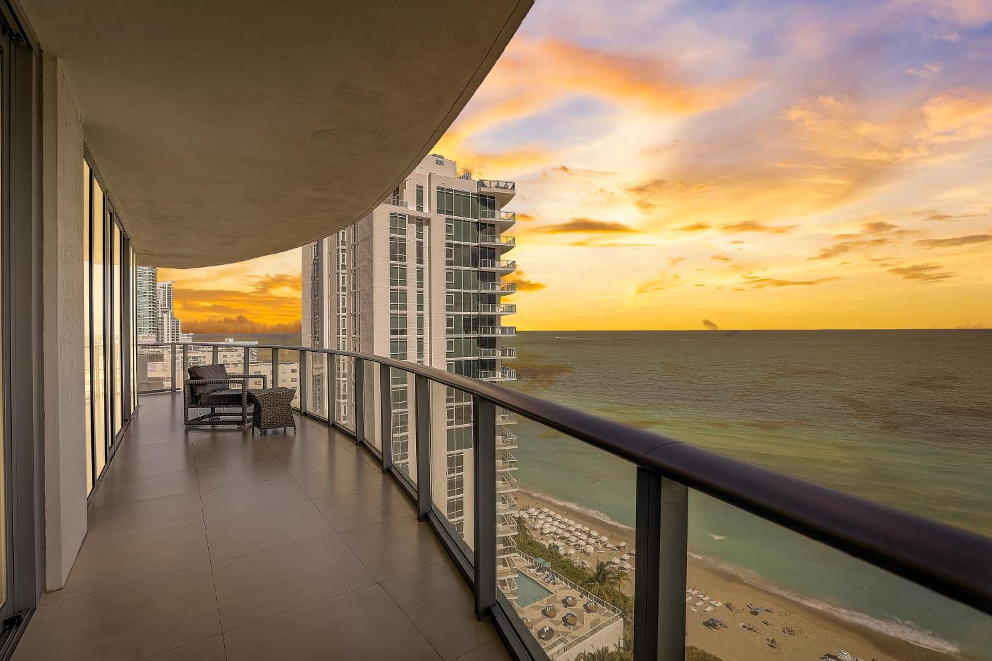 1502 - Stunning Ocean View At The Beach Leilighet Hollywood Eksteriør bilde